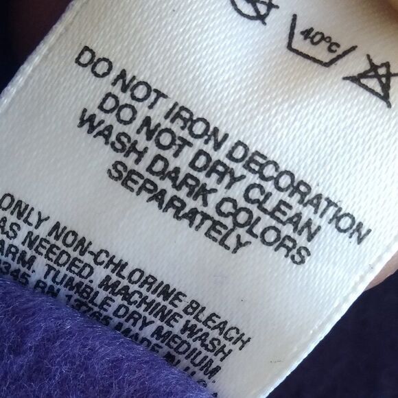 NWT Vintage Fruit of the Loom Sweatpants Joggers Purple - Picture 6 of 6